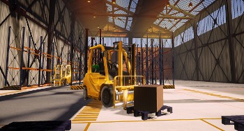 Immersion dans un entrepôt en réalité virtuelle pour enseigner la logistique aux étudiants en commerce.